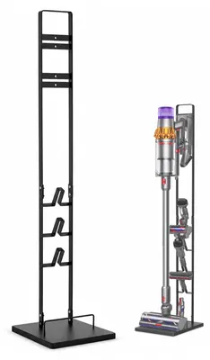 Staubsaugerständer kompatibel mit Dyson V15–V6, Schwarz