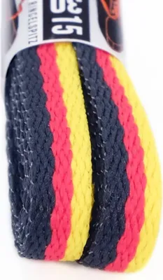 Produktbild von RINGELSPITZ - Fan! Schnürsenkel in Deutschland-Farben - 125 cm, Schwarz / Rot / Gold