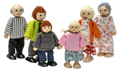 Image de Educo Maison de poupées - famille ? ensemble de 6 pièces