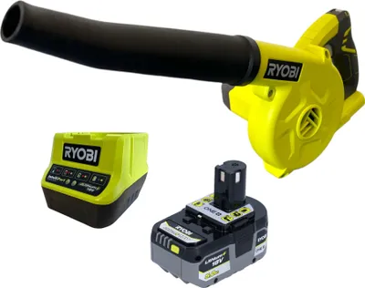Image de RYOBI R18TB Souffleur sans fil 18 V 200 km/h + 1x batterie 5,0 Ah + chargeur