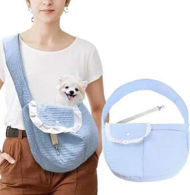 Produktbild von Hundetransporttasche – Bequeme Hundetasche – Transporttasche für Hunde – Sicherheitsabdeckung – Schultergurt (10 cm) – Weiches Material – Hundetasche