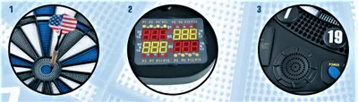 Produktbild von STAMM BODYFIT * Elektronisches Dartboard GLASGOW, bis 16 Spieler,178 Spiele