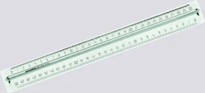 Produktbild von Rumold 150/4/30, Schreibtisch-Lineal, Kunststoff, Weiß, 300 mm, 73 g, 1 Stück(e)