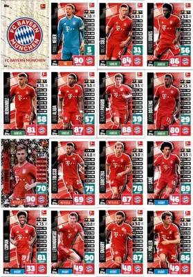 Zdjęcie produktu dla Topps Match Attax - 2020/21 - Pakiet drużynowy - FC Bayern München