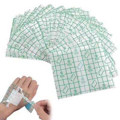 Immagine prodotto di Fascette trasparenti impermeabili, 50 pezzi, 10 cm x 12 cm