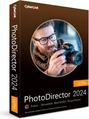 Produktbild von Cyberlink PhotoDirector 2024 Ultra / Dauerlizenz/ 1 PC / BOX