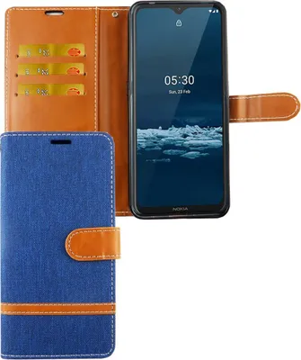 Zdjęcie produktu dla Nokia 5.3 Etui na telefon komórkowy Etui ochronne Etui na kartę Etui z portfelem Niebieski