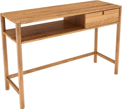 Produktbild von Schreibtisch, Eiche massiv geölt, PORI-165