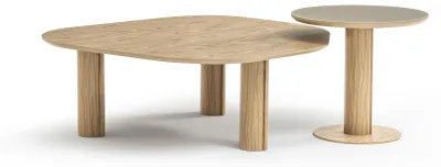 Produktbild von Zweiteiliges Set aus Couchtisch und Beistelltisch für das Wohnzimmer