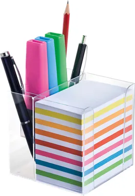Image de WEDO Boîte à fiches avec porte-étiquettes intégré, transparent