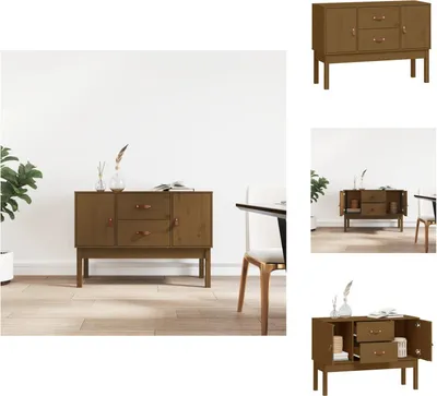 Produktbild von vidaXL Sideboard Honigbraun 110x40x78 cm Massivholz Kiefer -  Sideboards
