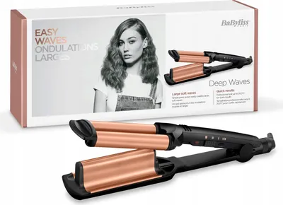 Immagine prodotto di BaByliss Deep Waves Lockenstab Warm Schwarz - Orange 2,5 m (W2447E)