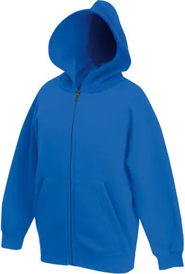 Produktbild von Fruit of the Loom - Kids Classic Hooded Sweat Jacket - Royal Blue - 116