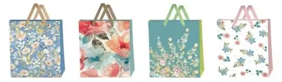 Zdjęcie produktu dla Torebka ozdobna średnia 26x32x10,5cm Kwiaty mix - Beniamin