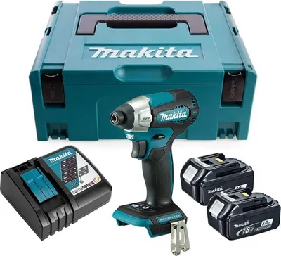 Produktbild von Makita DTD157RFJ, Schlagschrauber, Bürstenlos, Schwarz, Blau, Kunststoff, 1/4", 3000 RPM