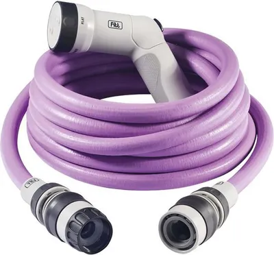 Produktbild von FITT IKON 25m ausziehbarer Gartenschlauch Kompakt Leichtgewicht Gebrauchsfertig mit Multifunktionspistole Lavander