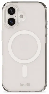 Productafbeelding van Holdit MagSafe Case voor de Apple iPhone 16 - Transparent / White