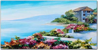 Produktbild von Coloray Bild aus Leinwand 100x50 Leinwand Dekoration - Malerei Meer