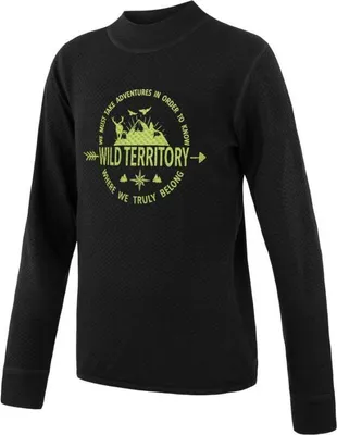 Obrázok produktu pre Tričko Sensor Merino DF Territory – detské s dlhým rukávom čierne veľkosť 100 23200053-01
