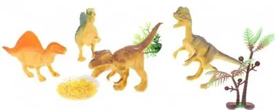 Immagine prodotto di Toi-toys Mondo dei Dinosauri 4 dinosauri con 1 uovo di dinosauro