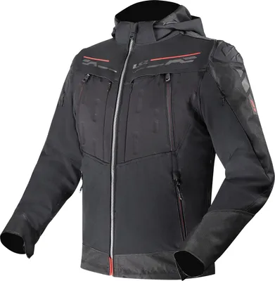 Obrázok produktu pre LS2 Zirconium Evo – nepremokavá textilná motocyklová bunda, čierna/červená, 4XL