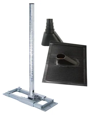Produktbild von PremiumX DELUXE X130-48 Dachsparrenhalter 130cm Mast SAT ALU Dachabdeckung Manschette schwarz