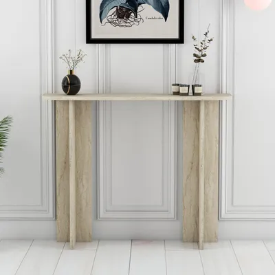 Produktbild von Skye Decor, Hochwertiger Schminktisch, Travertin, 105 cm | 100% Melamin | Modern