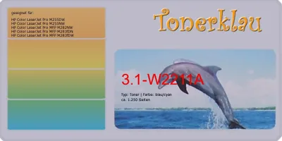 Immagine prodotto di Toner compatibile per HP W2211A(207A) Color LaserJet Pro M255dw/M282/283fdw in ciano