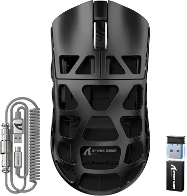 Produktbild von R3PRO 46g Superlight Magnesiumlegierung Maus, 26000 DPI, 2,4G/BT/Kabelgebundene Gaming-Mouse, PixArt PAW3395-Sensor G502, mit Spiralkabel, PC/Mac