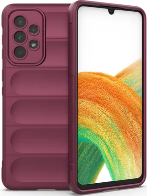Immagine prodotto di Custodia Samsung A33 5G, Custodia protettiva in silicone TPU morbido antiurto per Samsung Galaxy A33 5G Borgogna