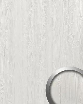 Immagine prodotto di Pannello a parete WallFace STRUCTURE 24950 con imitazione del legno goffrato bianco opaco 2,6 m2