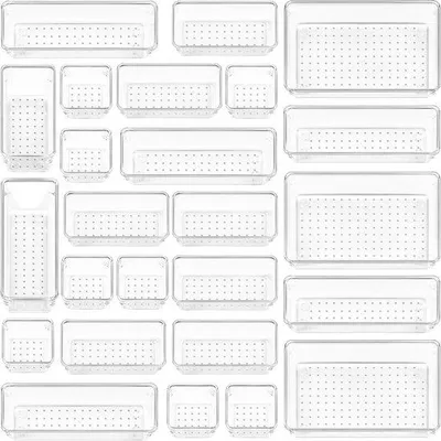 Image de Organiseur de rangement pour les cosmétiques, la cuisine, la salle de bain et le bureau - 25 pièces