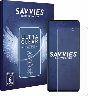 Produktbild von 6x Für Oppo A5 4G Schutzfolie Savvies Displayschutz Display Schutz Folie Klar Transparent