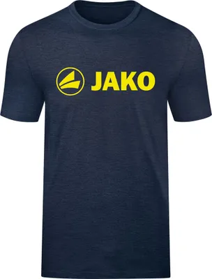 Produktbild von JAKO Kinder T-Shirt Promo, Farbe:marine meliert/neongelb, Größe:116