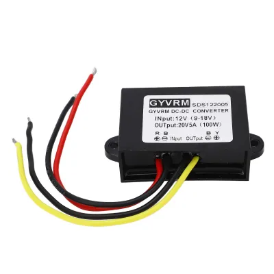 Obrázok produktu pre Vysokoúčinný modul DC Boost s plastovým puzdrom, 12 V na 20 V, 5 A