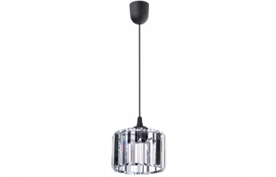 Produktbild von FKL DESIGN Home Deco Hängelampe Hängeleuchte 1-flammig E27 Kristall Lampenshirm Lampe aus Serie (N490-Z1)