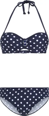 Produktbild von LASCANA Bügel-Bandeau-Bikini marine-weiß Größe 34 Cup E