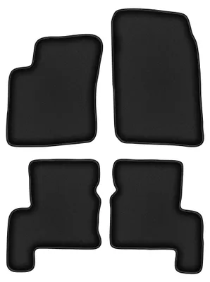Obrázok produktu pre Velúrové autokoberce pre: Suzuki Grand Vitara XL7 2002-2005 (SUV) – sada 4 ks, čierne, na mieru – Wielganizator DURBAN