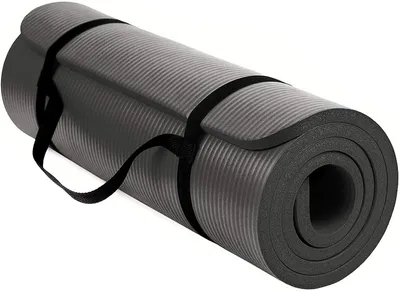 Immagine prodotto di Tappetino yoga antiscivolo - 10 mm - 180 x 60 cm - Tappetino fitness per yoga, pilates e stretching