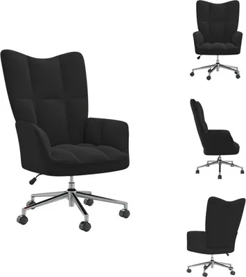 Produktbild von vidaXL Relaxsessel Schwarz Samt -  Sessel