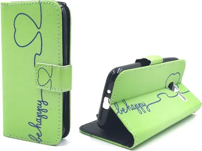 Produktbild von Handyhülle Tasche für Handy Samsung Galaxy J1 Mini Be Happy Grün