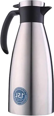 Produktbild von Edelstahl-Thermoskan 1,5l schneller Verschluss schwarz