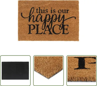 Produktbild von The Living Store Fußmatte Natur 40x60 cm Kokosfaser Getuftet