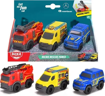 Produktbild von Dickie Toys - autíčka Micro Rescue Force (každé 8 cm)