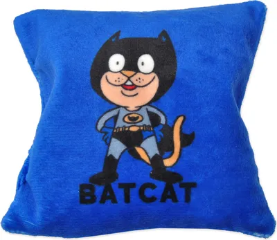 Produktbild von Aumüller Katzenspielkissen BATCAT blau - mit Baldrianfüllung