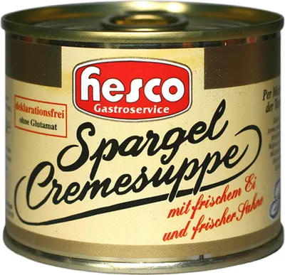 Obrázek produktu pro Hesco chřestová polévka s vejcem a čerstvou smetanou 5 konzerv 1060 ml