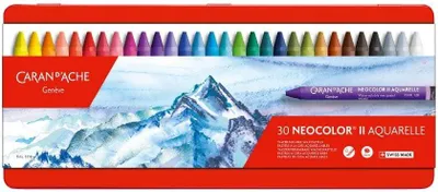 Productafbeelding van D´Ache Alles voor Kleuren NEOCOLOR II, metalen doos, 30 kleuren, rood, 7500.330