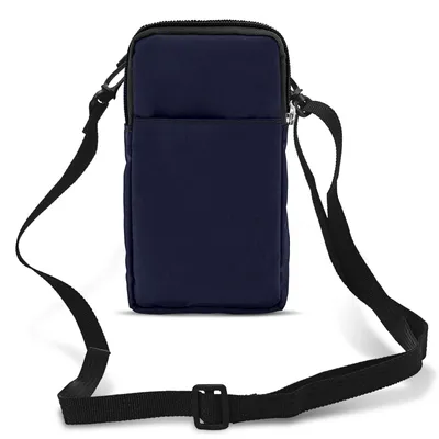 Produktbild von Avizar, Universal Gürteltasche, Gürtelschlaufe & Karabinerhaken, 2 Fächer, Nachtblau