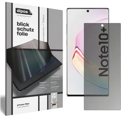A product packaging and a smartphone with a screen protector.