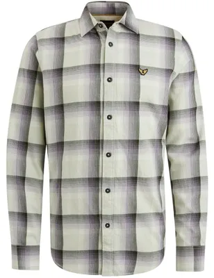 Produktbild von Long Sleeve Shirt Ctn Twill Check 9087 Mercury Größe XL